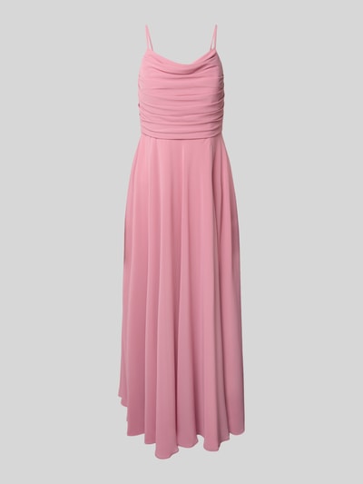Jake*s Cocktail Cocktailkleid mit Wasserfall-Ausschnitt Rose Melange 2