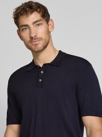 Jack & Jones Premium Poloshirt mit Knopfleiste Modell 'WILLIAM' Dunkelblau 3