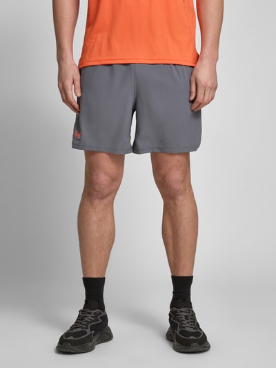 Under Armour Regular fit korte broek met zijsplitten, model 'Vanish' Antraciet - 4