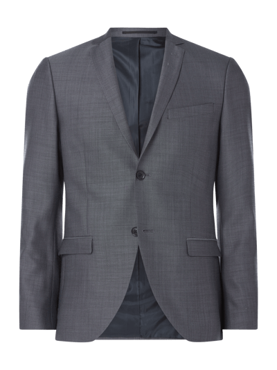 Tiger Of Sweden Slim Fit 2-Knopf-Sakko mit Wolle Modell 'Jules' Rauchblau 1