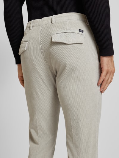 Strellson Slim Fit Cordhose mit Anhänger Anthrazit 3