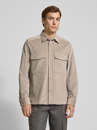Drykorn Kurtka koszulowa o kroju regular fit ze sztruksu model ‘CORDUROY OVERSHIRT’ Beżowy 4