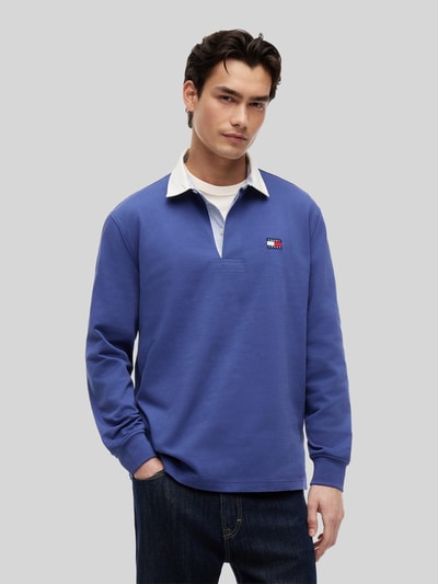 Tommy Jeans Koszulka rugby o kroju regular fit z czystej bawełny Szaroniebieski 4