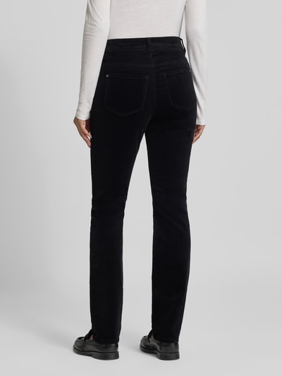 Christian Berg Woman Slim fit corduroy broek in 5-pocketmodel Zwart - 5