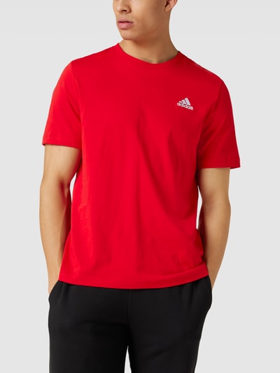 ADIDAS SPORTSWEAR T-Shirt mit Label-Stitching Rot 4