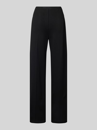 Marc Cain Regular fit stoffen broek met persplooien Zwart - 2