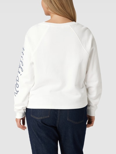 Tommy Hilfiger Curve PLUS SIZE sweatshirt met labeldetails Ecru - 5