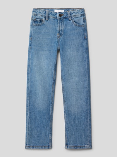 Mango Regular Fit Jeans mit Gesäßtaschen Blau 1