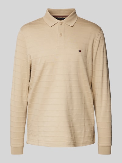 Tommy Hilfiger Poloshirt mit Label-Stitching Modell 'MERC' Beige 2