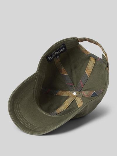 Barbour Baseballpet van puur katoen, model 'CASCADE' Groen - 2