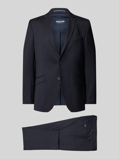 HECHTER PARIS Slim fit pak met 2-knoopscolbert Marineblauw - 2