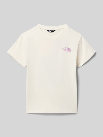 The North Face Relaxed Fit T-Shirt mit Logo-Print Modell 'Voyage' Ecru 1