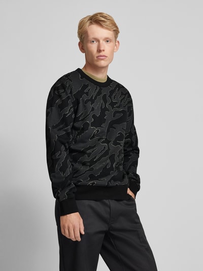 G-Star Raw Sweatshirt mit Label-Stitching Black 4