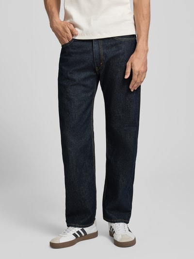 Levi's® Jeansy o kroju relaxed fit z czystej bawełny model '555' Ciemnoniebieski 4
