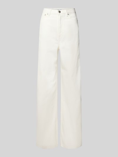 Samsøe Samsøe Jeansy z szeroką nogawką model ‘REBECCA’ Biały 2