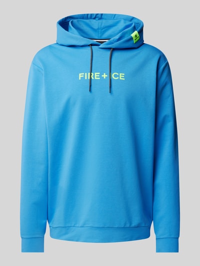 FIRE + ICE Hoodie met capuchon, model 'CADELL' Metallic blauw - 2