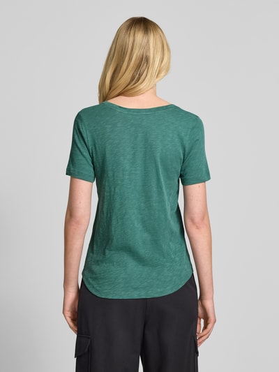 Marc O'Polo Regular Fit T-Shirt aus reiner Baumwolle Smaragd 5
