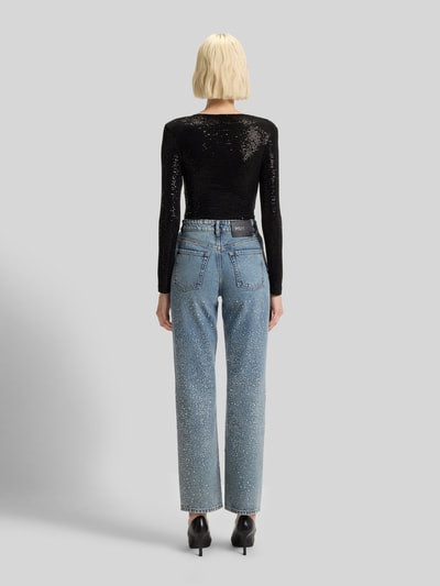 HUGO Slim Fit Body aus schimmerndem Stretch-Jersey Modell 'DAMMERY' Black 5