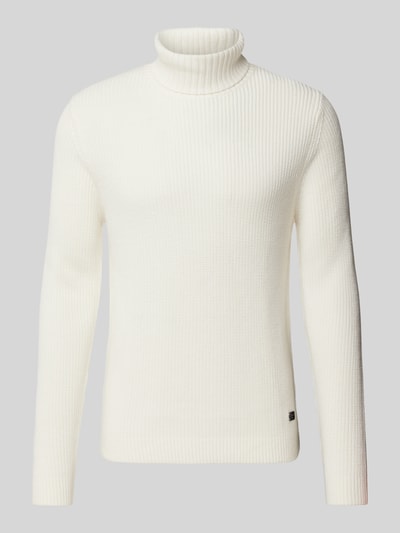 JOOP! Jeans Strickpullover mit Rollkragen Modell 'Orlino' Offwhite 2