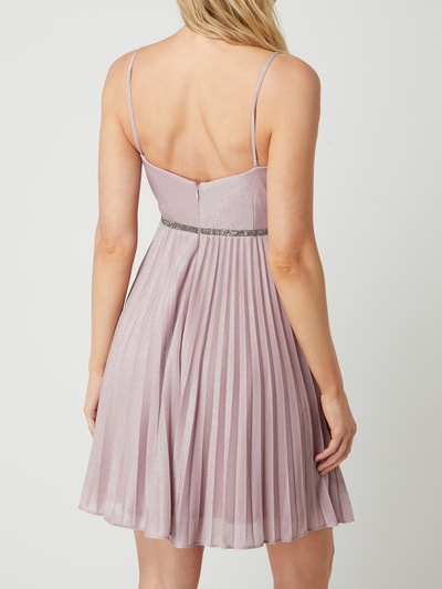 Jake*s Cocktail Cocktailkleid mit Pliseefalten Mauve Melange 5