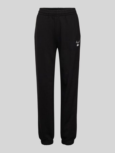 Lacoste Sport Relaxed Fit Sweatpants mit Label-Print Black 2