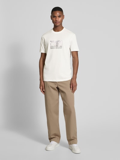 ARMANI EXCHANGE T-shirt z nadrukiem z logo Biały 1