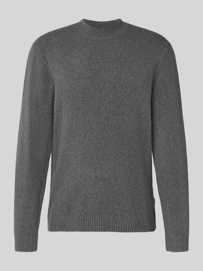 JACK & JONES Premium Strickpullover mit Polokragen Modell 'MAVERICK' Mittelgrau Melange 2