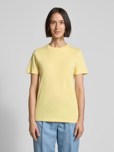 Selected Femme T-shirt met ronde hals Geel - 4