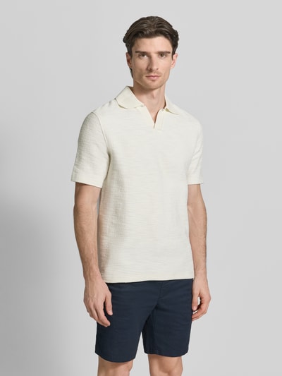 Samsøe Samsøe Koszulka polo w kroju regular fit z kołnierzykiem polo model 'SAMAC' Złamany biały 4