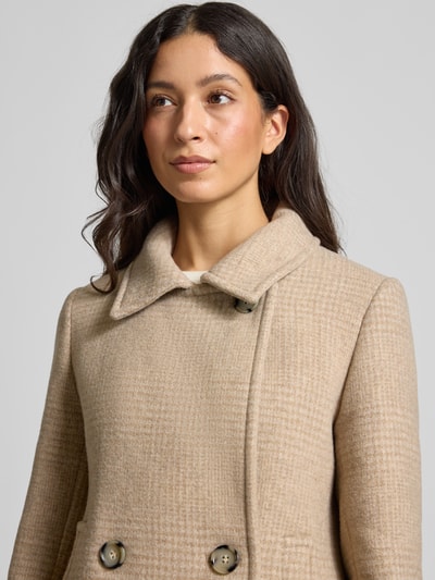 ICONS Cinzia Rocca Jacke aus Woll-Mix mit Reverskragen Sand 3