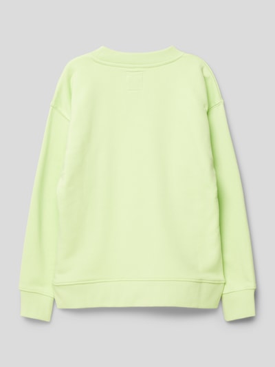 Garcia Sweatshirt met labelprint Lichtgroen - 3