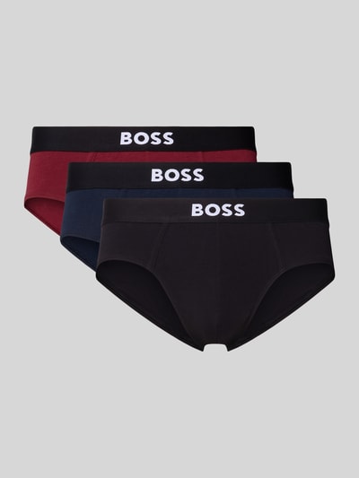 BOSS Mini-Trunks aus Baumwoll-Mix im 3er-Pack Rot 1