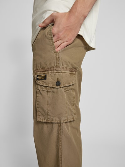 Superdry Regular Fit Cargohose mit Eingrifftaschen Camel 3