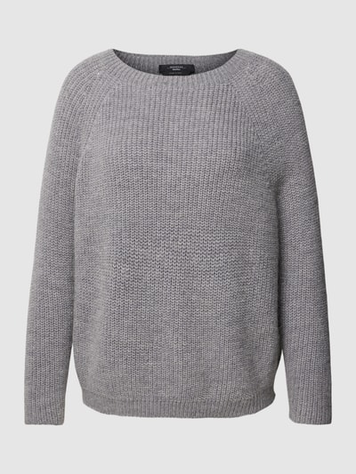 Weekend Max Mara Strickpullover mit Rundhalsausschnitt Modell 'XENO' Hellgrau Melange 2