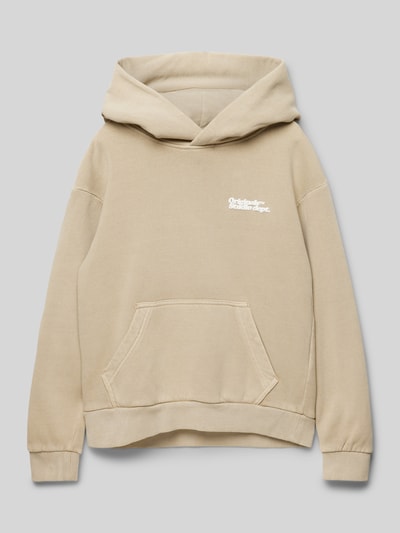 Jack & Jones Hoodie mit Label-Print Modell 'VERMONT' Beige 1