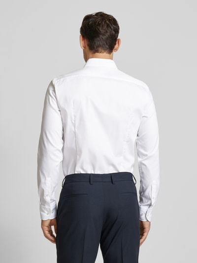 BOSS Slim Fit Business-Hemd mit Knopfleiste Modell 'Hank' Weiss 5