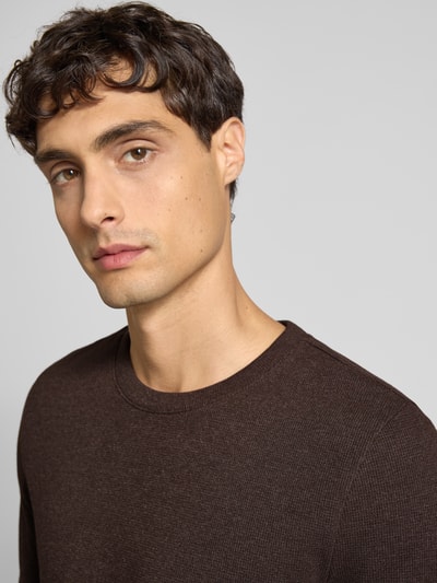 MCNEAL Pullover mit Rundhalsausschnitt Schoko Melange 3