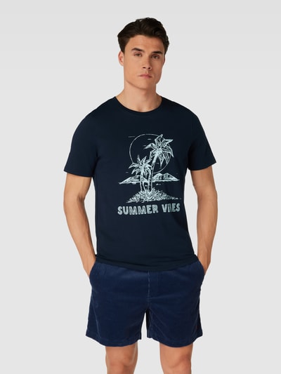 MCNEAL T-Shirt mit Motiv-Print Dunkelblau 4