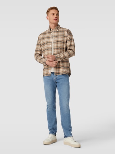 Tommy Hilfiger Freizeithemd mit Tartan-Karo Khaki 1