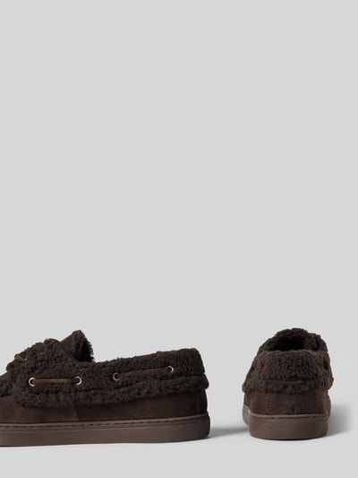 Productfoto, Loafer met lamsvachtvoering van rundersuède van MARC O'POLO, model 'Kara 7', unikleuren, dames loafer