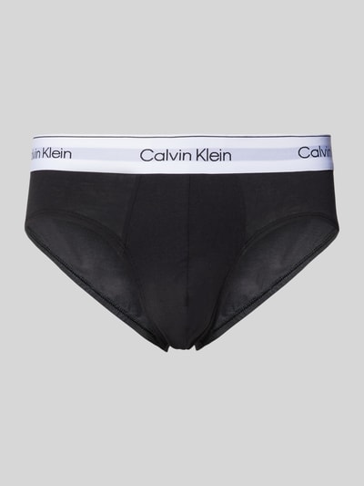 Calvin Klein Underwear Slip met label in band in set van 3 stuks Zwart - 1