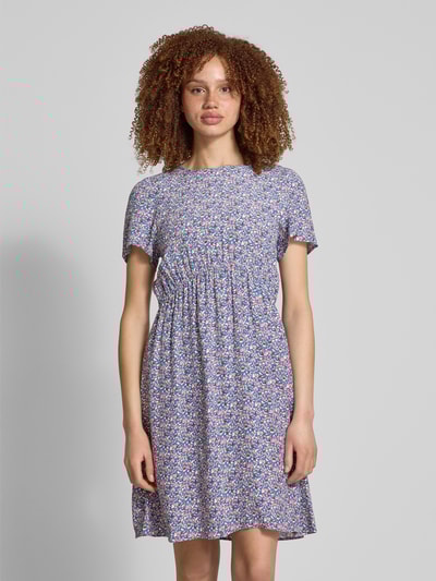 Marc O'Polo Denim Knielange jurk in laagjeslook Rookblauw - 4