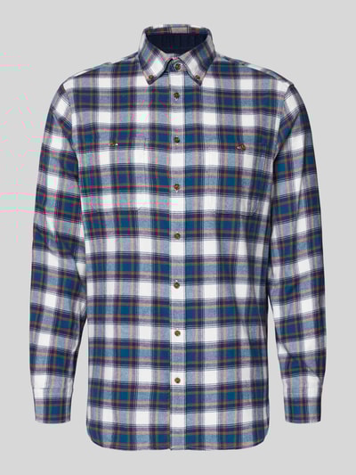 Christian Berg Men Koszula casualowa o kroju regular fit z kołnierzykiem typu button down Petrol 2