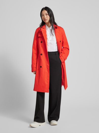 s.Oliver RED LABEL Trenchcoat met strikceintuur Koraal - 1