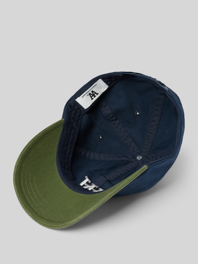 Wood Wood Basecap mit Label-Stitching Marine 2