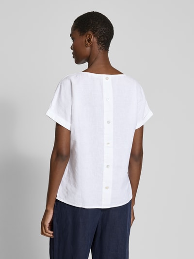 Christian Berg Woman Blusenshirt mit Rundhalsausschnitt Weiss 5