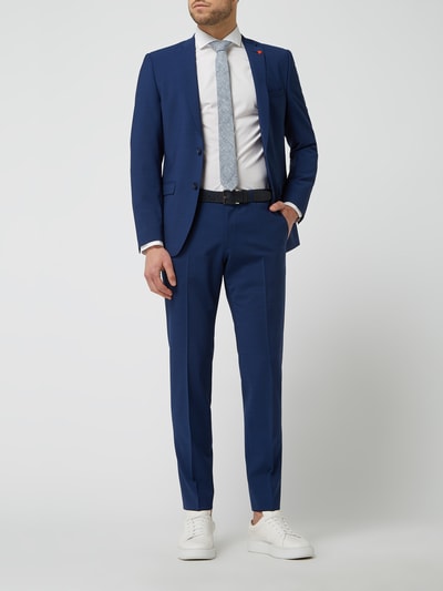 Roy Robson Pantalon met scheerwol, model 'Slacks' Blauw - 1