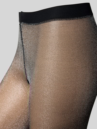 Falke Glanzende panty met elastische band Zilver - 2