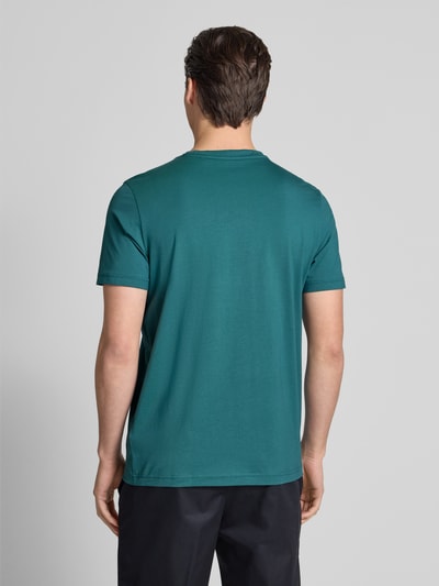 Christian Berg Men T-Shirt mit Label-Print Metallic Gruen 5