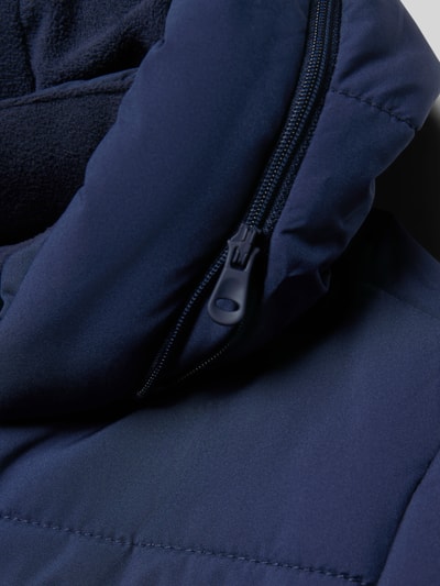 s.Oliver RED LABEL Kurtka pikowana o kroju regular fit z detalem z zamkiem błyskawicznym z logo Granatowy 4